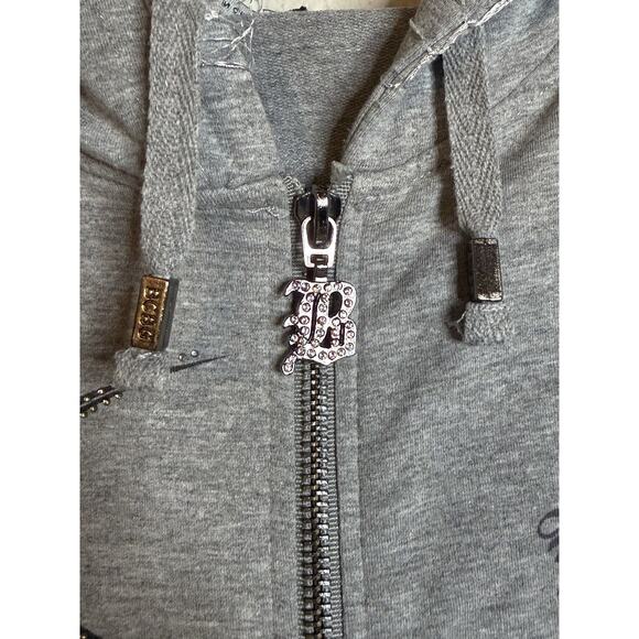 VTG Y2K BCBG Size L/M Grey/black Womens Tracksuit Set 2 Pc Flare Yoga - Picture 8 of 13